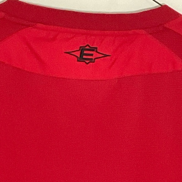 Easton Size mens XL red 1/4 zip practice training baseball pullover shirt Jersey - Picture 5 of 10